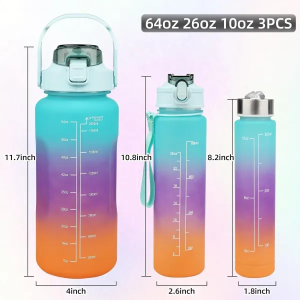 Multicolor_Silicon_3_In_1_Motivational_Water_Bottle