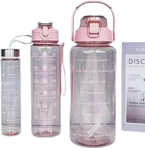 Pink_Plastic_3_In_1_Motivational_Water_Bottle