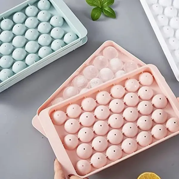 Multicolor_Plastic_Rectangle_Shaped_Ice_Ball_Tray_(8H_X_8W_X_2D_Inch)