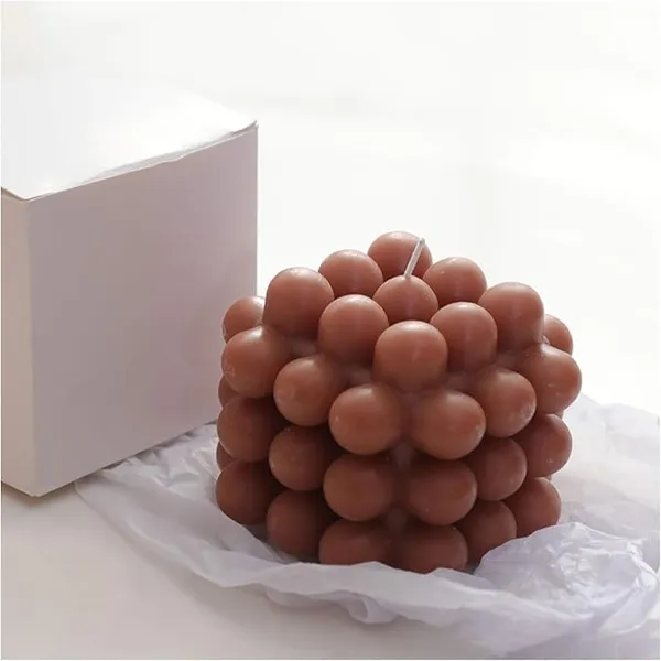 Brown_Soy_Wax_Unscented_Birthday_Party_Honeymooon_Candle_(Set_Of_4)