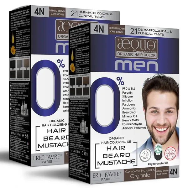 Aequo_Organic_Cream_Hair_Colour_For_Men-_170Ml-_4N_Medium_Brown-_Pack_Of_2