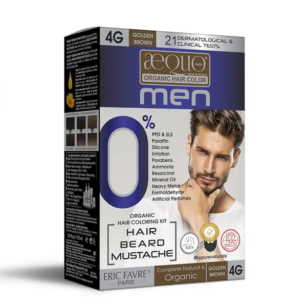 Aequo_Organic_Cream_Hair_Colour_For_Men-_170Ml-_4G_Golden_Brown-_Pack_Of_1