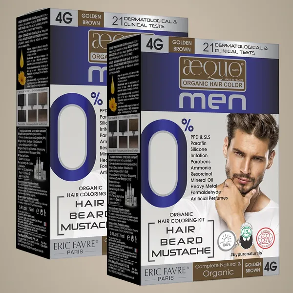 Aequo_Organic_Cream_Hair_Colour_For_Men-_170Ml-_4G_Golden_Brown-_Pack_Of_2