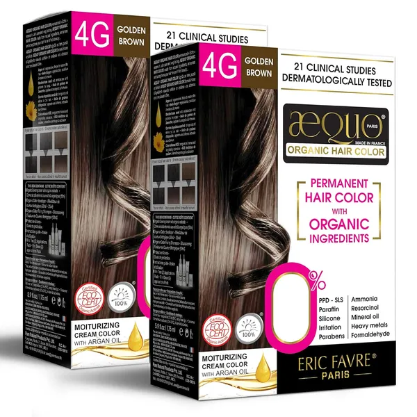 Aequo_Organic_Cream_Hair_Colour_For_Women-_170Ml-_4G_Golden_Brown-_Pack_Of_2