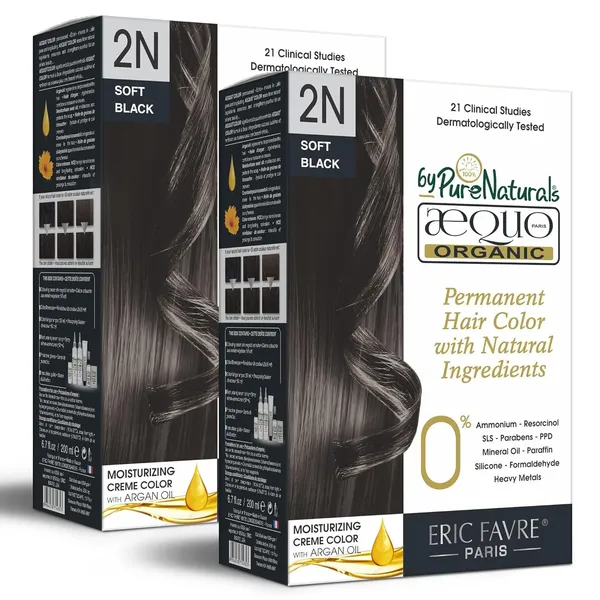 QH+_Aequo_Organic_Zero_Toxins_Permanent_Cream_Hair_Colour-_200Ml-_2N_Soft_Black-_Pack_Of_2