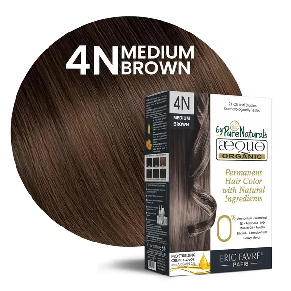 QH+_Aequo_Organic_Zero_Toxins_Permanent_Cream_Hair_Colour-_200Ml-_4N_Medium_Brown-_Pack_Of_1
