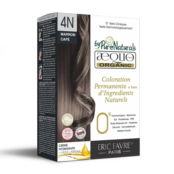 QH+_Aequo_Organic_Zero_Toxins_Permanent_Cream_Hair_Colour-_200Ml-_4N_Medium_Brown-_Pack_Of_2