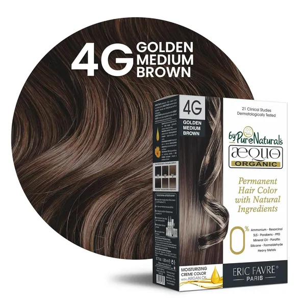 QH+_Aequo_Organic_Zero_Toxins_Permanent_Cream_Hair_Colour-_200Ml-_4G_Golden_Brown-_Pack_Of_2