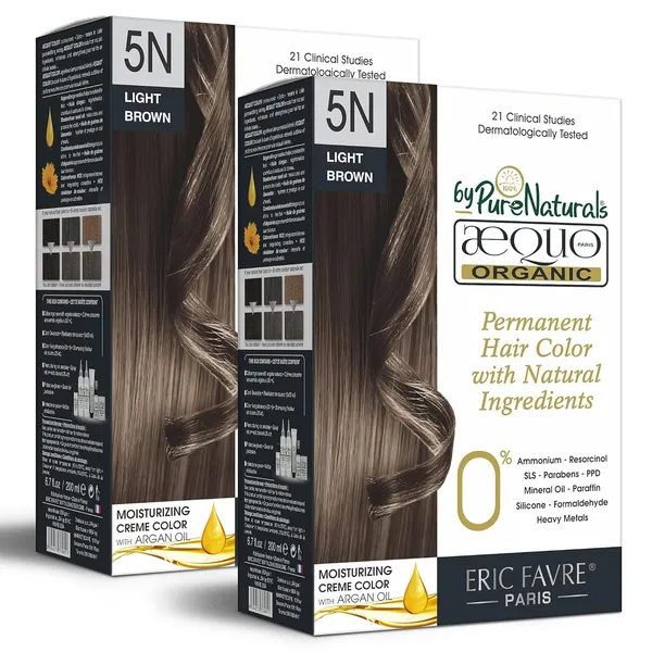 QH+_Aequo_Organic_Zero_Toxins_Permanent_Cream_Hair_Colour-_200Ml-_5N_Light_Brown-_Pack_Of_2