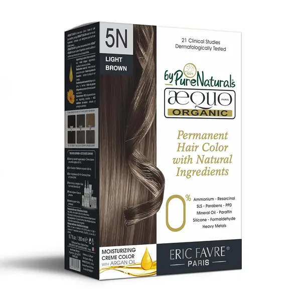 QH+_Aequo_Organic_Zero_Toxins_Permanent_Cream_Hair_Colour-_200Ml-_5N_Light_Brown-_Pack_Of_2