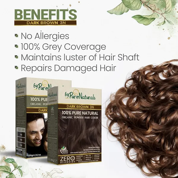 byPureNaturals_100%_Organic_Pure_Natural_Powder_Hair_Color-_120Gm-_3N_Dark_Brown-_Pack_Of_2