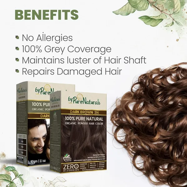 byPureNaturals_100%_Organic_Pure_Natural_Powder_Hair_Color-_60Gm-_3N_Dark_Brown-_Pack_Of_1