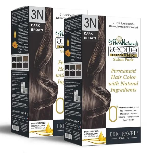 Aequo_Organic_Cream_Hair_Colour_Salon_Pack-_120Ml-_3N_Dark_Brown-_Pack_Of_2
