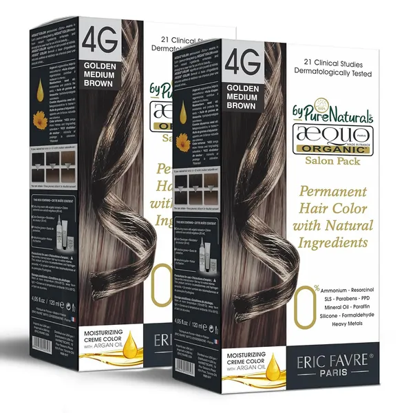 Aequo_Organic_Cream_Hair_Colour_Salon_Pack-_120Ml-_4G_Golden_Brown-_Pack_Of_2
