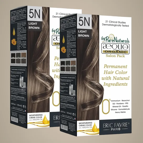 Aequo_Organic_Cream_Hair_Colour_Salon_Pack-_120Ml-_5N_Light_Brown-_Pack_Of_2
