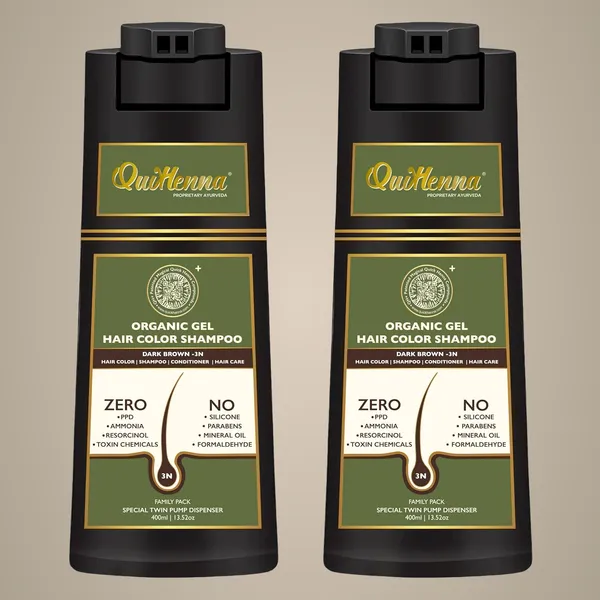 Quikhenna_Evara_Organic_Gel_Hair_Colour_Shampoo-_400Ml-_3N_Dark_Brown-_Pack_Of_2