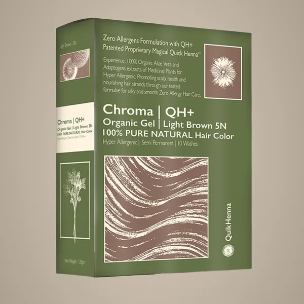 QH+_Quikhenna_CHROMA_Organic_Gel_100%_Pure_Natural_Zero_Allergens_Hair_Color-_140Gm-_5N_Light_Brown-_Pack_Of_2