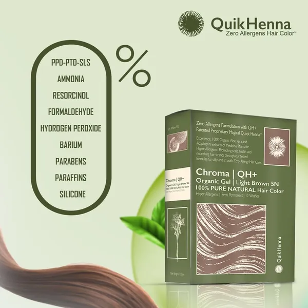 QH+_Quikhenna_CHROMA_Organic_Gel_100%_Pure_Natural_Zero_Allergens_Hair_Color-_140Gm-_5N_Light_Brown-_Pack_Of_2