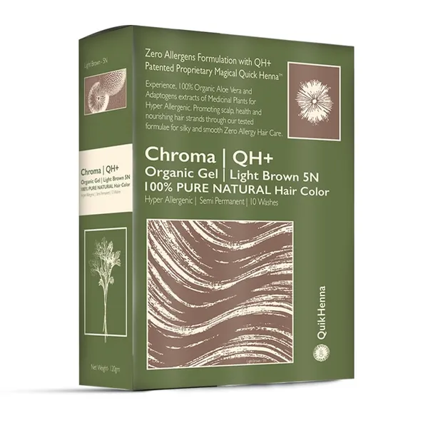QH+_Quikhenna_CHROMA_Organic_Gel_100%_Pure_Natural_Zero_Allergens_Hair_Color-_140Gm-_5N_Light_Brown-_Pack_Of_2