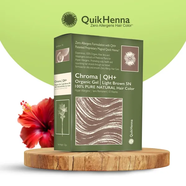 QH+_Quikhenna_CHROMA_Organic_Gel_100%_Pure_Natural_Zero_Allergens_Hair_Color-_140Gm-_5N_Light_Brown-_Pack_Of_2
