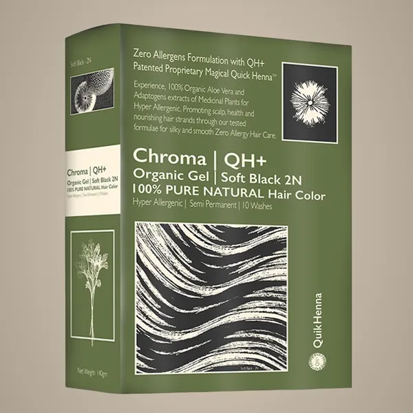 QH+_QuikHenna_CHROMA_Organic_Gel_100%_Pure_Natural_Zero_Allergens_Hair_Color-_140Gm-_2N_Soft_Black-_Pack_Of_2