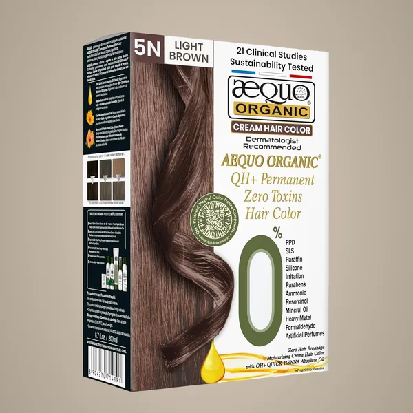 QH+_Aequo_Organic_Zero_Toxins_Permanent_Cream_Hair_Colour-_200Ml-_5N_Light_Brown-_Pack_Of_1