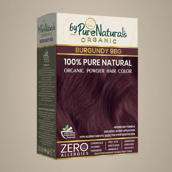 byPureNaturals_100%_Organic_Pure_Natural_Powder_Hair_Color-_120Gm-_9Bg_Burgundy-_Pack_Of_1