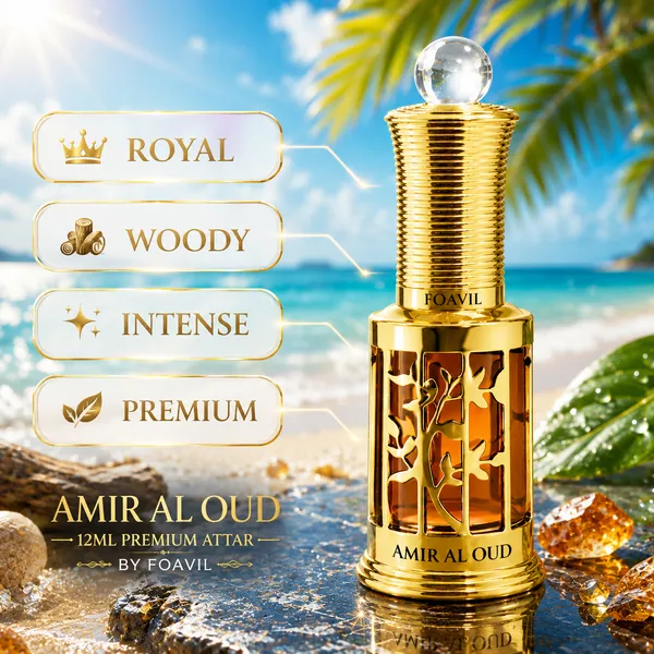 FOAVIL_Amir_Al_Oud_Attar_12ml_|_Intense_Oud_Perfume_Oil_|_Golden_Luxury_Bottle_|_Long-Lasting_Scent