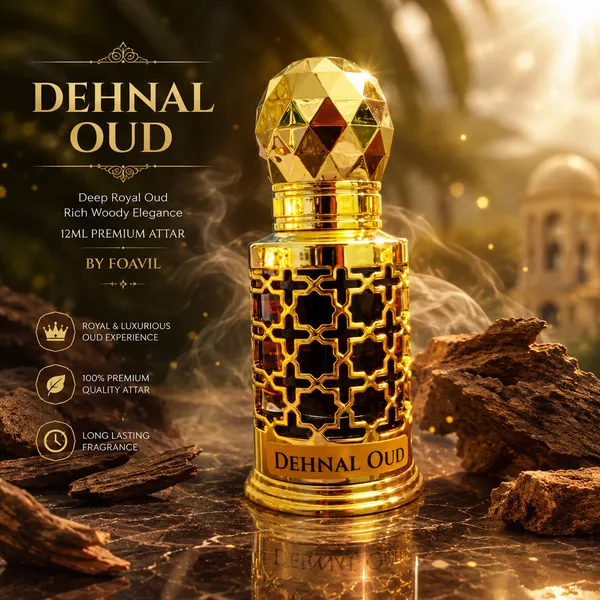 Foavil_Dehnal_Oud_Attar_12ml_|_Traditional_Perfume_Oil_|_Golden_Bottle_with_Rigid_Box