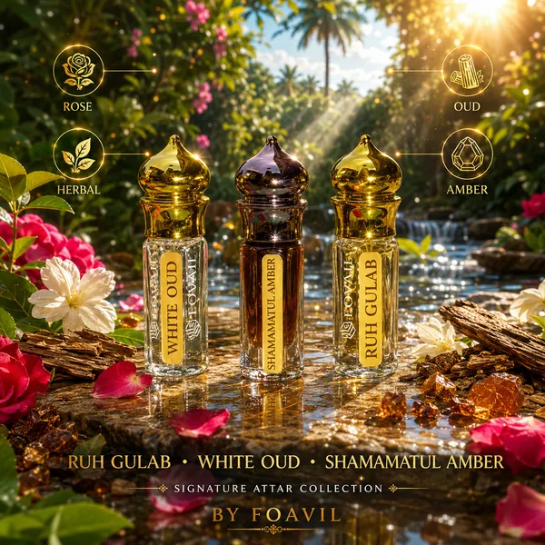 Pack_of_3_Ruh_Gulab,_White_Oud_&_Shamama_Tul_Amber_Attar_Combo_|_Long-lasting_|_Nature-inspired