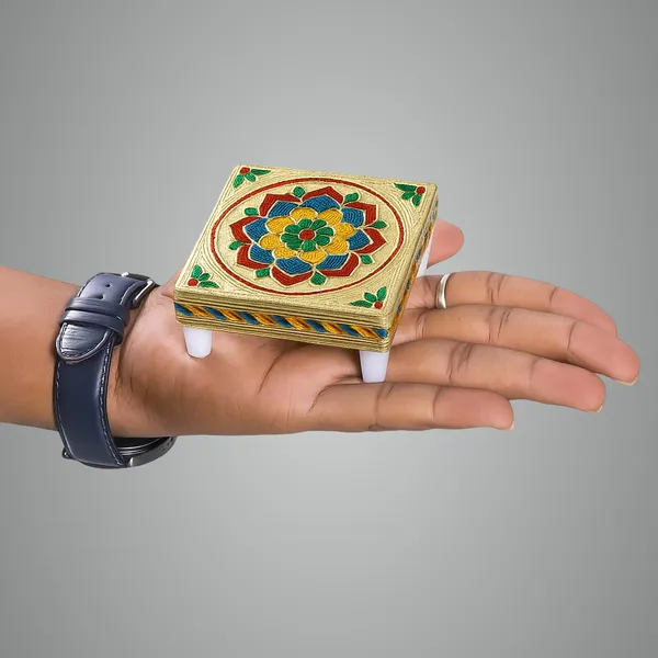 Pack_Of_4_Multicolour_Wood_Premium_&_Elegant_Chowki_3_|_3_Inch