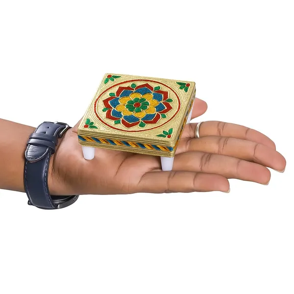 Pack_Of_4_Multicolour_Wood_Premium_&_Elegant_Chowki_3_|_3_Inch