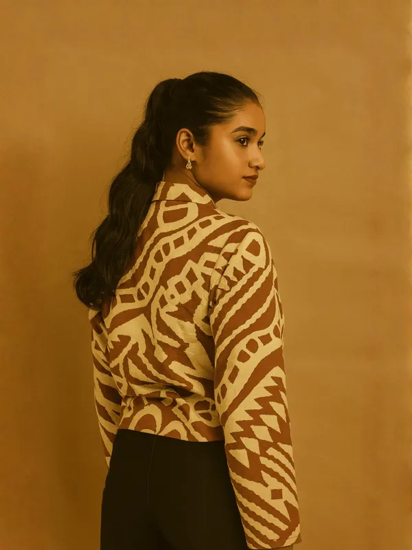 Sahara_Geo_Jacket_Brown_Organic_Cotton_For_Women