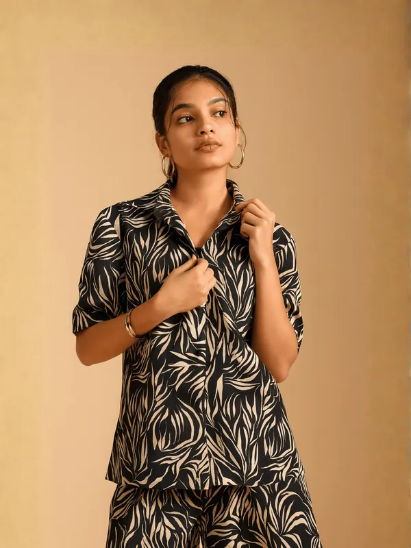 Raaya_Co-Ord_Set_For_Women_Black_Cotton