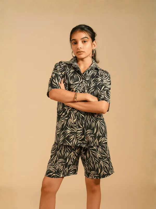 Raaya_Co-Ord_Set_For_Women_Black_Cotton