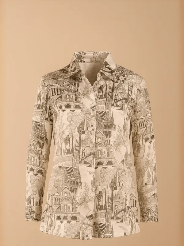 Architect's_Dream_Top_For_Women_White_American_Polyester