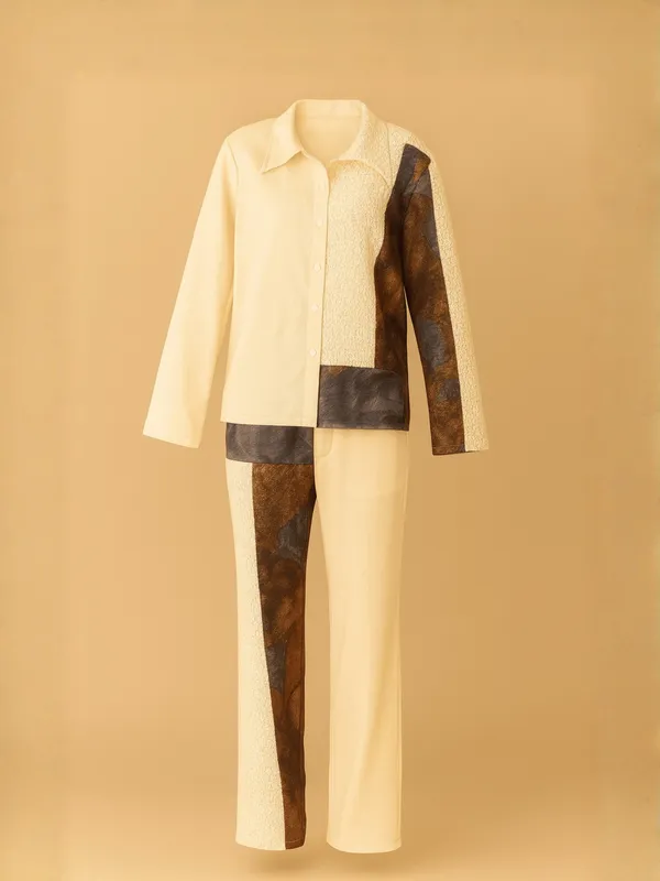 Mosaic_Co-ord_Set_For_Women__Cream_Organic_Cotton