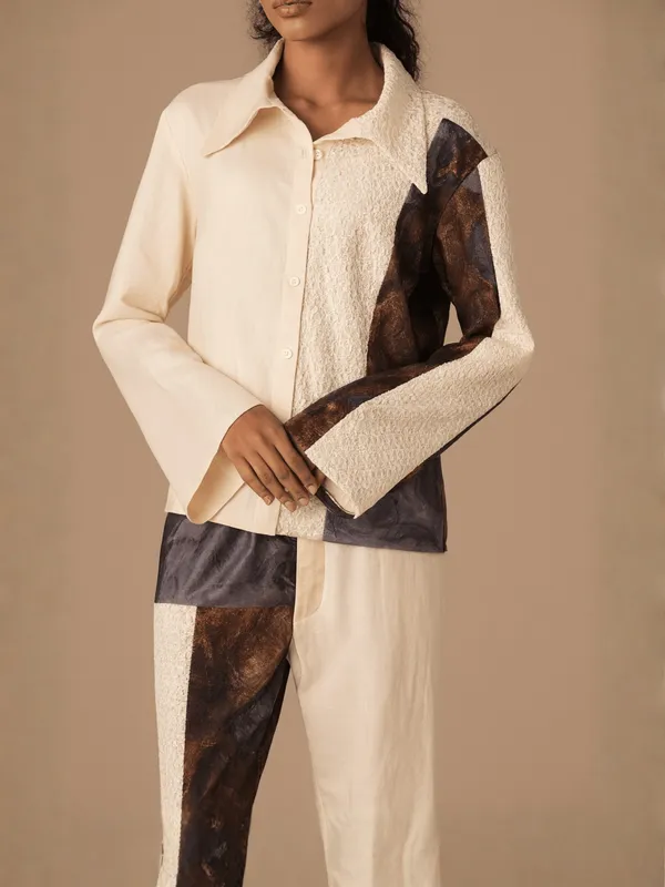 Mosaic_Co-ord_Set_For_Women__Cream_Organic_Cotton
