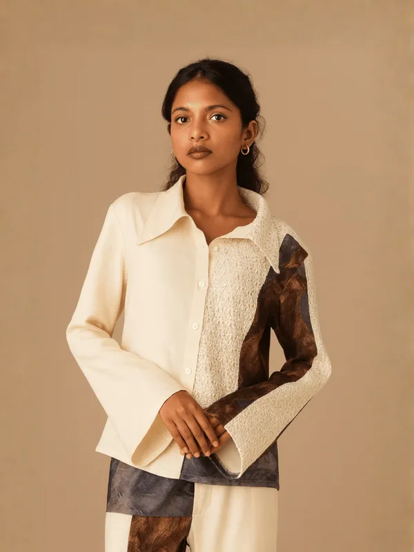 Mosaic_Co-ord_Set_For_Women__Cream_Organic_Cotton