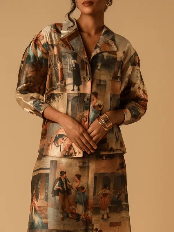 Tapestry_Co-Ord_Set_For_Women_Multicolour_Silk