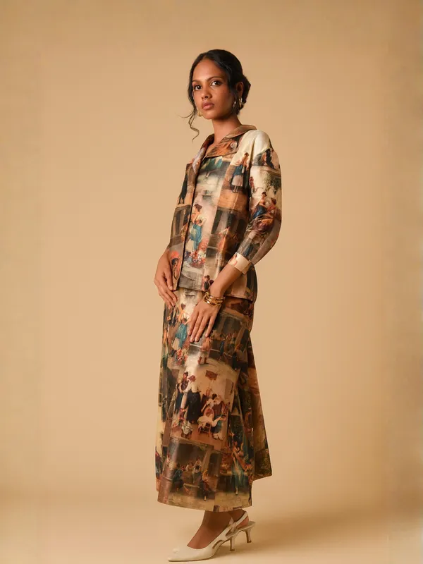Tapestry_Co-Ord_Set_For_Women_Multicolour_Silk