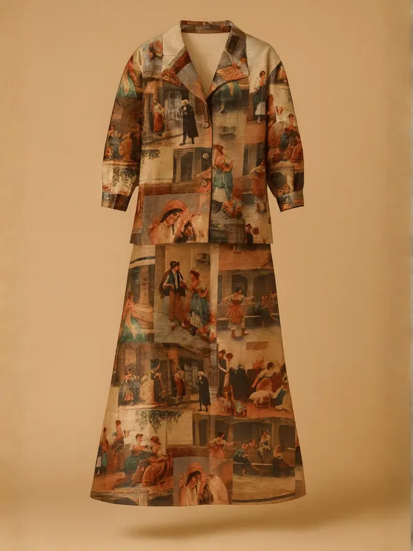 Tapestry_Co-Ord_Set_For_Women_Multicolour_Silk