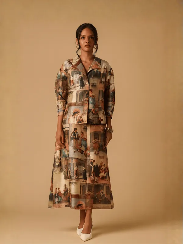 Tapestry_Co-Ord_Set_For_Women_Multicolour_Silk