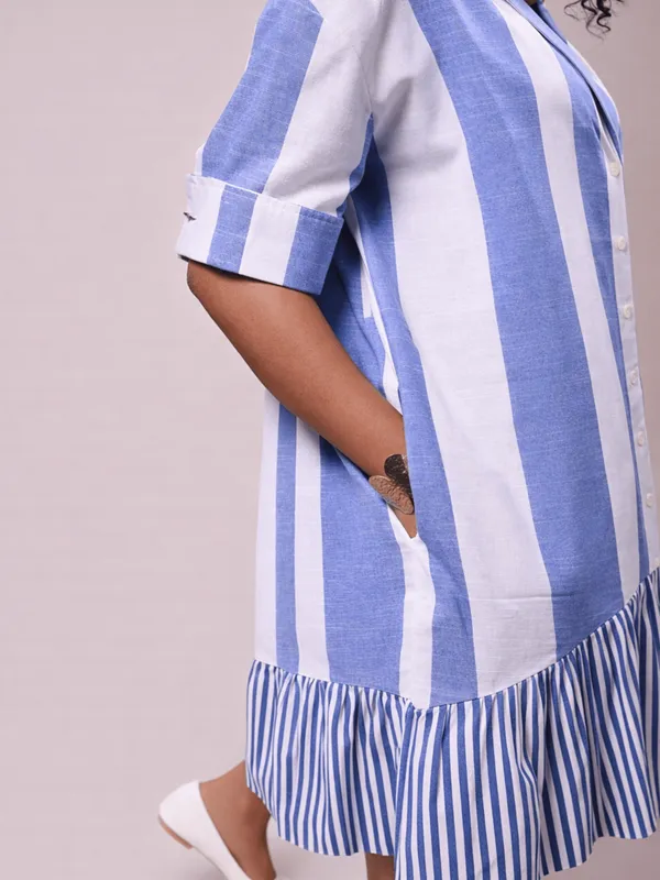 Relay_Dress_Blue_Bold_Stripe
