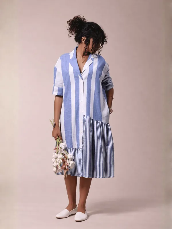Relay_Dress_Blue_Bold_Stripe