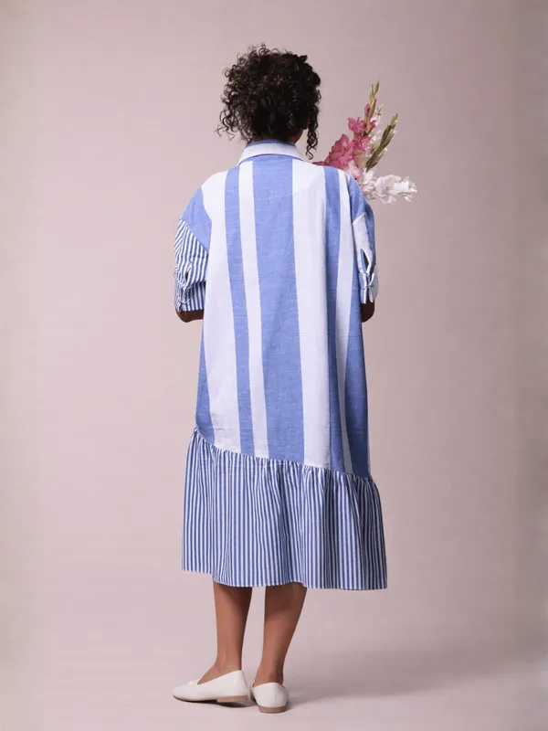 Relay_Dress_Blue_Bold_Stripe
