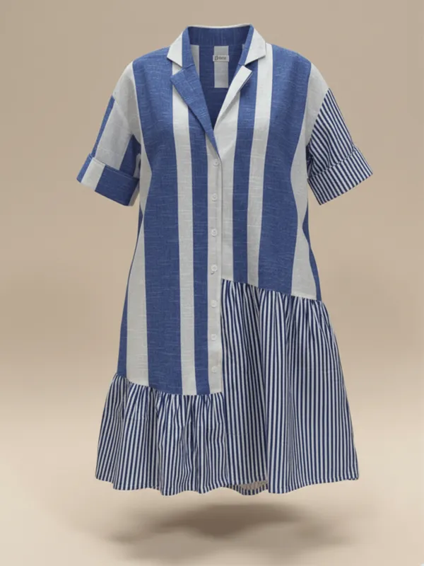 Relay_Dress_Blue_Bold_Stripe