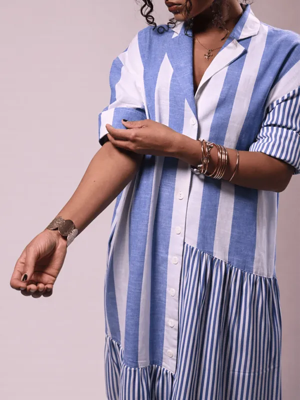 Relay_Dress_Blue_Bold_Stripe
