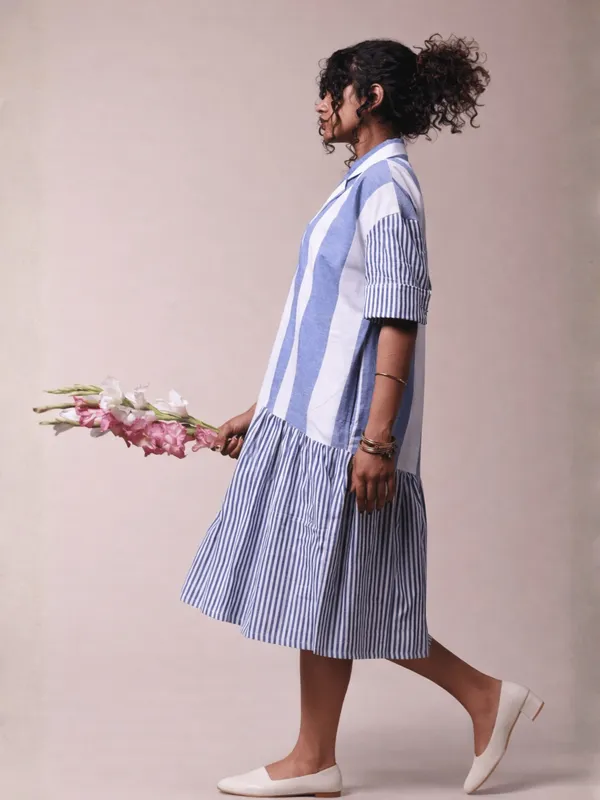 Relay_Dress_Blue_Bold_Stripe