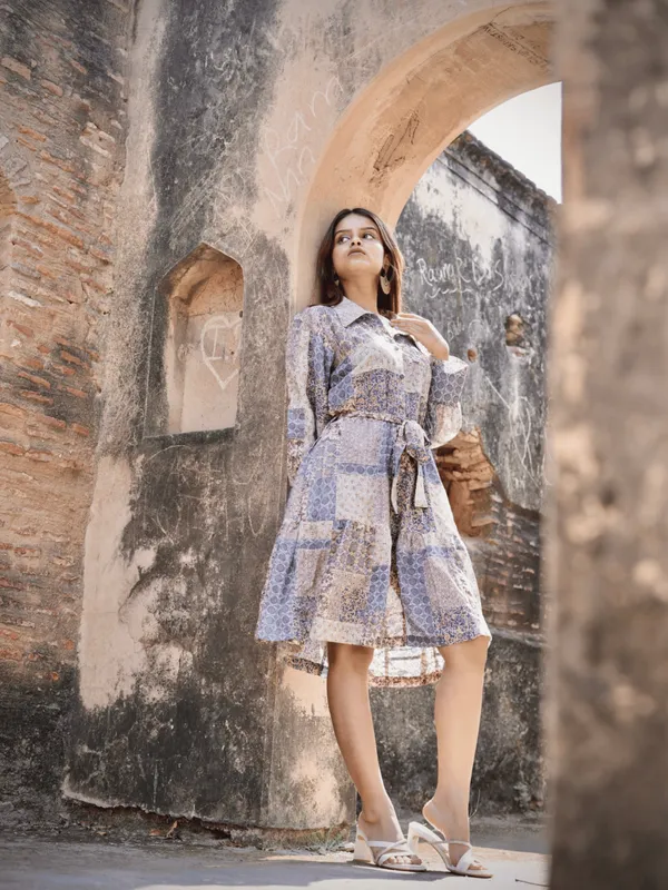 Revive_Curvia_Dress_For_Women_Multicolour_Cotton